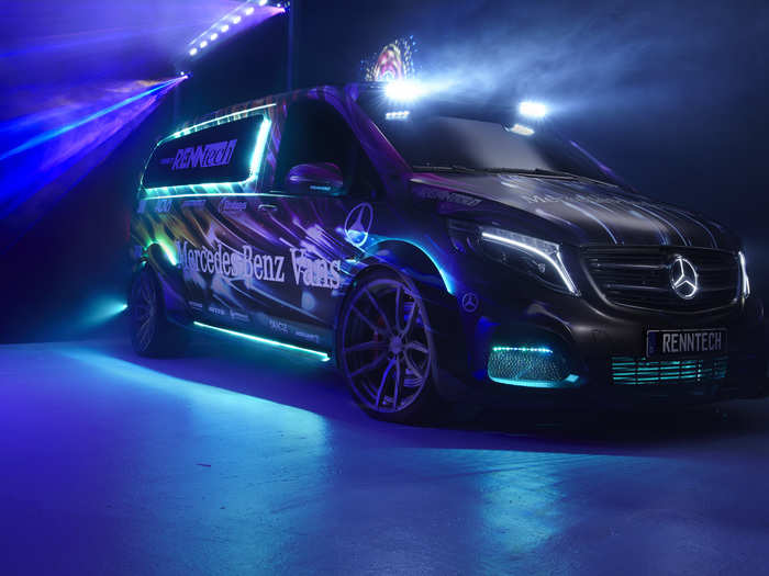 No show is complete without an awesome van. So Mercedes and Renntech teamed up to create the ultimate party van.