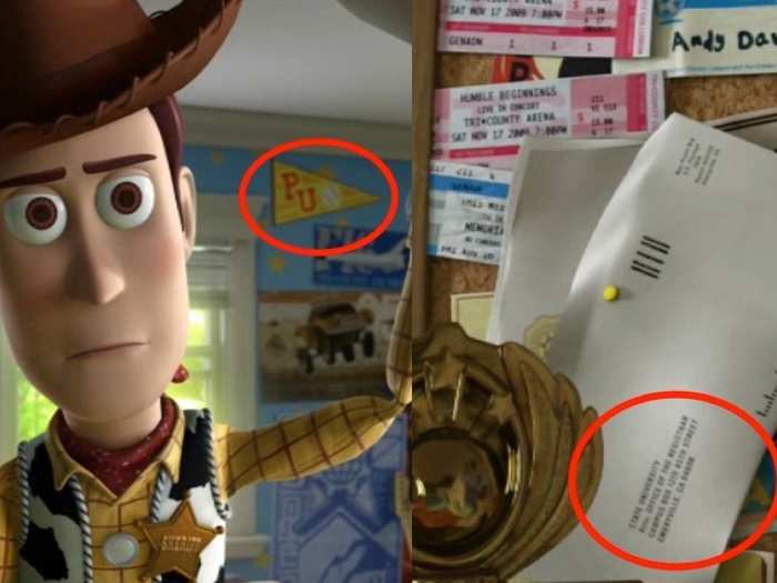 References to Pixar University can be found in "Toy Story 3" and "Finding Nemo."