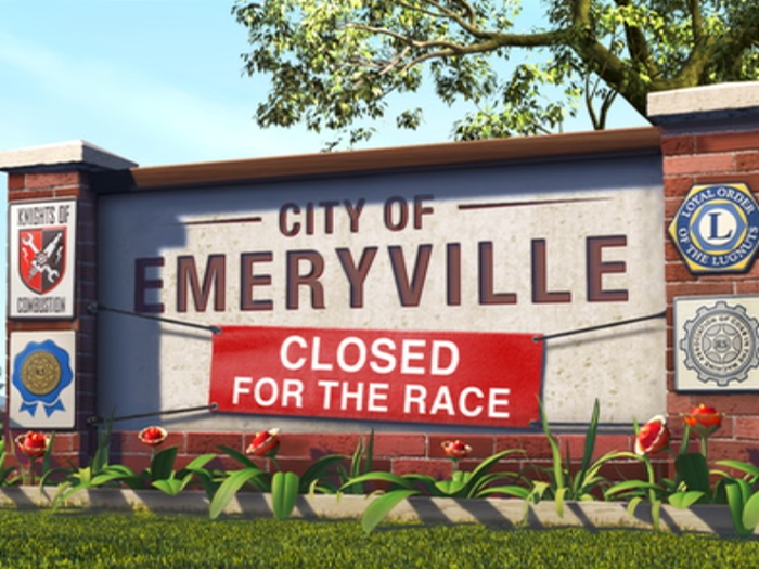 References to the city of Emeryville can be found in several movies, including "Cars."