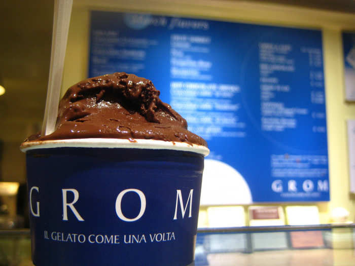 Cool down with a scoop of authentic homemade gelato from Grom. There are locations all over Italy—Rome, Florence, Milan, Venice—as well as a few shops abroad.