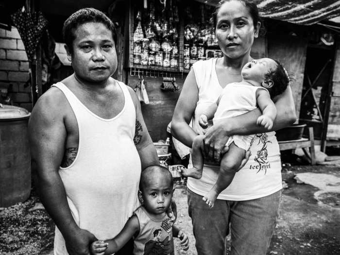 Jean He used to live in a house outside the prison so that she could visit her husband, Roberto Anyou, as often as possible. The house was destroyed by Typhoon Haiyan. With no other options, she and her child moved into the prison. It was the first time she and her husband had lived together under the same roof.