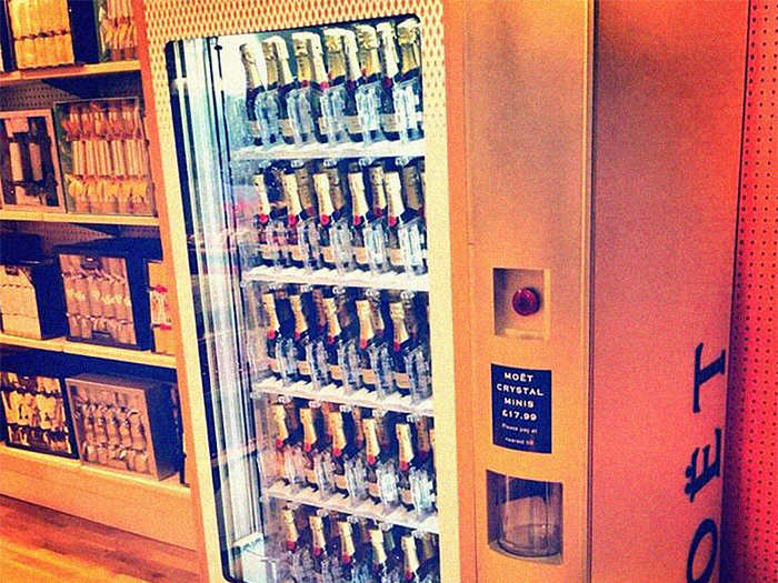 Why not go for the swanky trifecta and grab so Moët & Chandon from this London vending machine. It