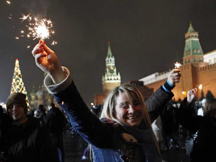 Even though Russia has a large Christian population, New Year