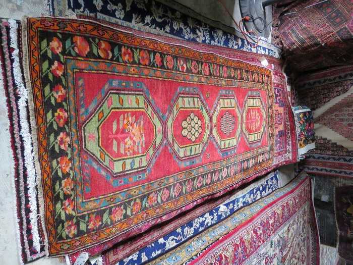 Russians hang their rugs on walls.