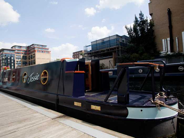 Get some shut-eye on a London canal boat.