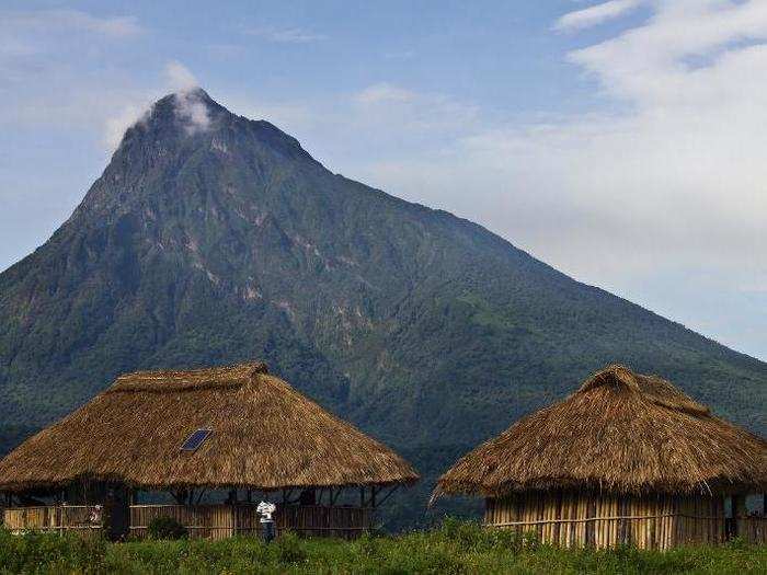 Virunga National Park, Democratic Republic of the Congo. The park is in a mountain region and is Africa