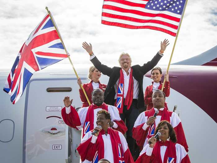 Richard Branson and Virgin Atlantic are upgrading as well...