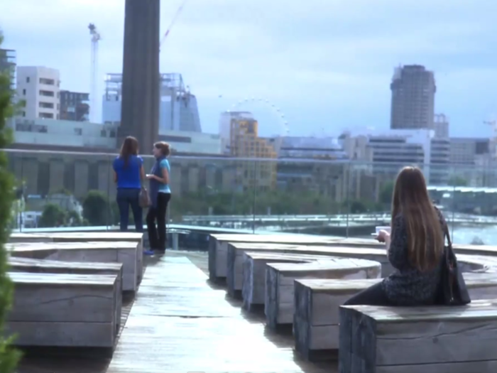 The huge garden space above the SJ Berwin-owned office buildings at 10 Queen Street Place near St. Paul’s overlook the River Thames.