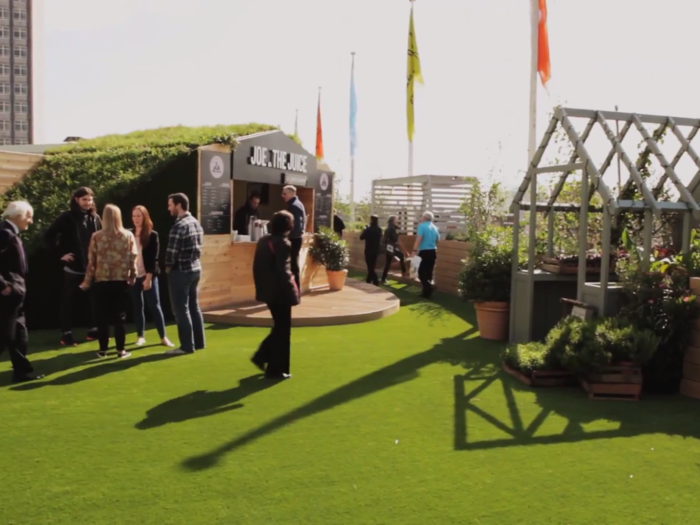 To celebrate its 150th anniversary this year, John Lewis created a roof garden atop its Oxford Street flagship store.