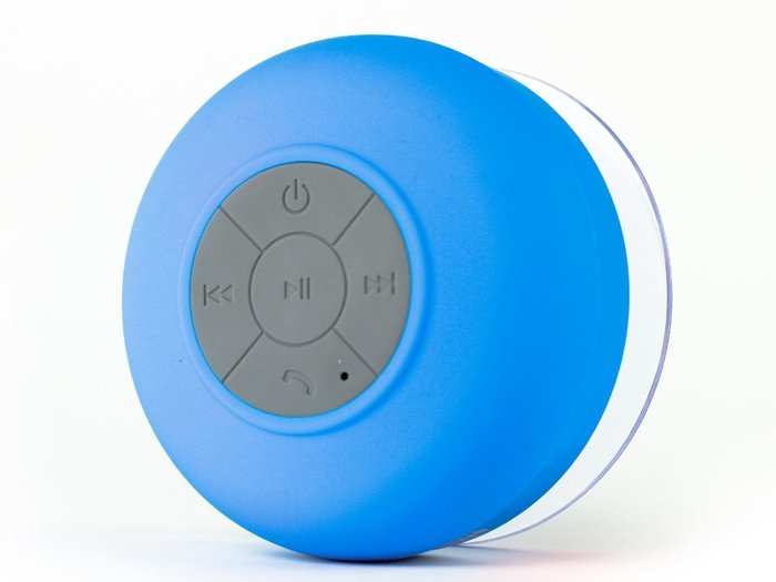 Shower radios are out, waterproof Bluetooth speakers are in. Play sound from your phone through this tiny speaker that suctions to the side of your shower.