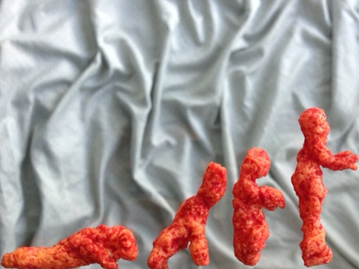 Some people look at a Cheeto and see food. But cheesecurlsofinstagram sees art.