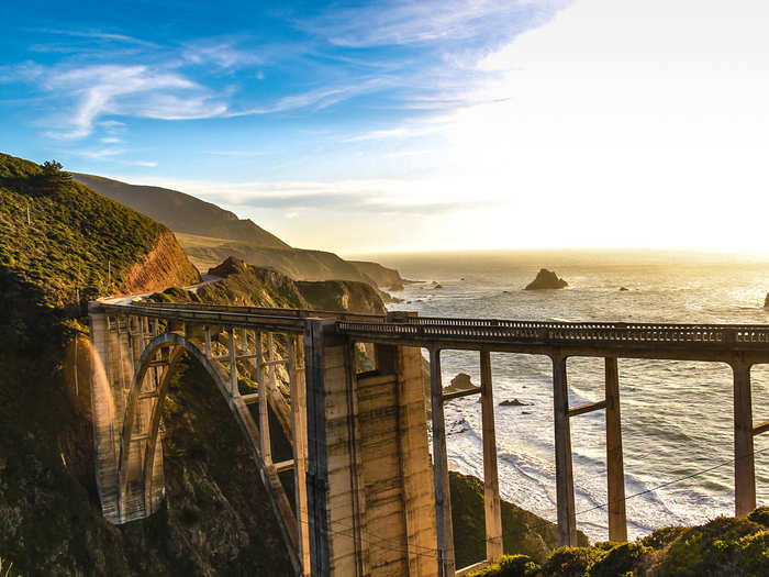 Drive from Los Angeles to San Francisco on the Pacific Coast Highway (aka California State Route 1).