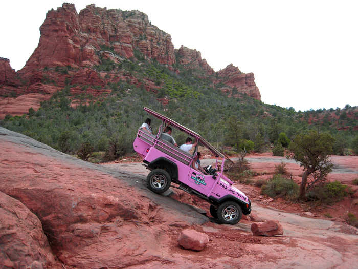 Traverse the Red Rocks of Sedona, Arizona, in a rugged jeep.