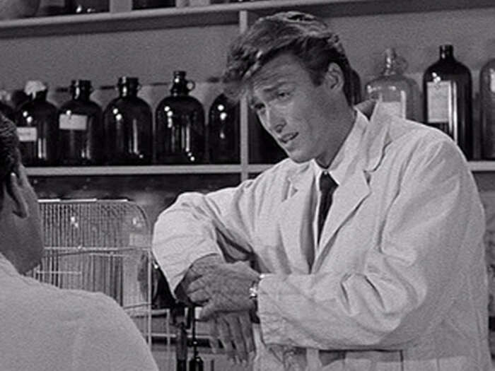 1955: 25-year-old Eastwood has an uncredited bit part in 