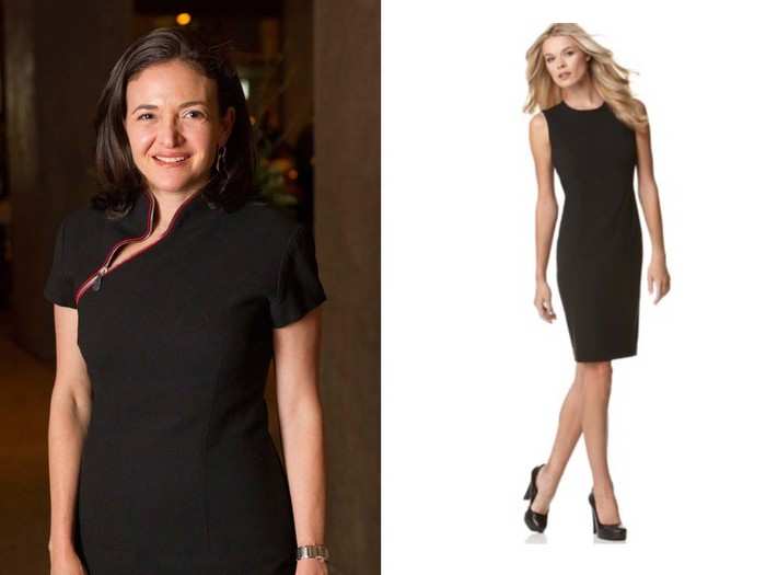 Facebook COO Sheryl Sandberg also tends to stick to one look, favoring sleeveless sheath dresses by Calvin Klein and Prada ankle boots. Macy