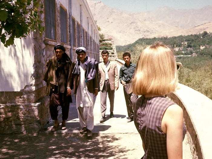 In the 60s, this blonde attracted looks in a still very conservative Afghanistan.