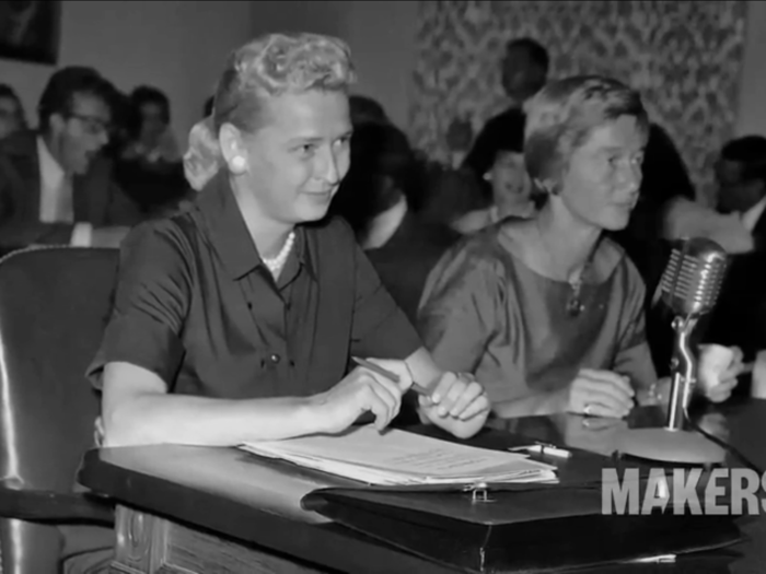 In 1963, Cobb testified at a Congressional hearing about women astronauts. John Glenn was at the hearing and was recorded saying “men go off and fight the wars and fly the airplanes.”