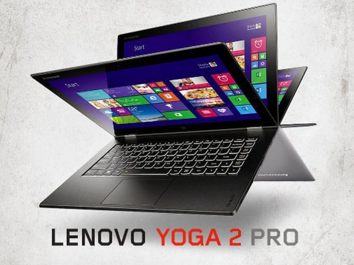 Lenovo IdeaPad Yoga 2 Pro is super flexible and has a brilliant screen.