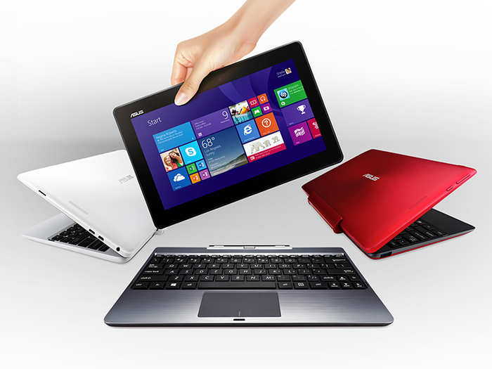 Asus’ Transformer Book T100 is a cheap tablet that turns into a laptop.