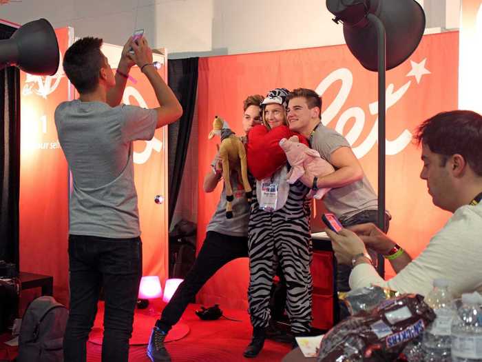 A major draw of events like Playlist is the chance to hang out and get pictures with YouTube stars like these guys. It