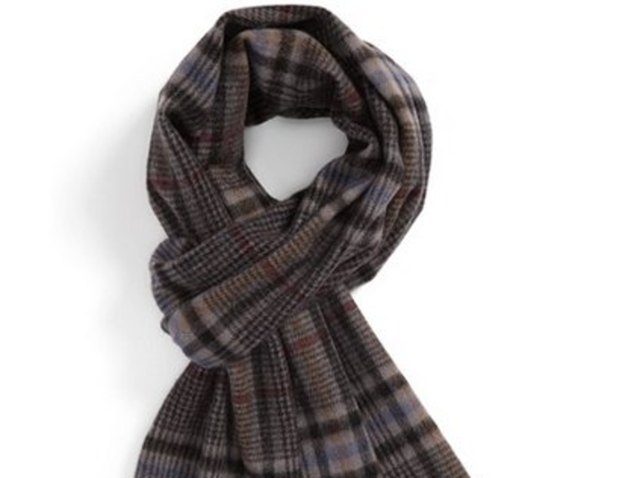 Bundle up with a cozy wool scarf.