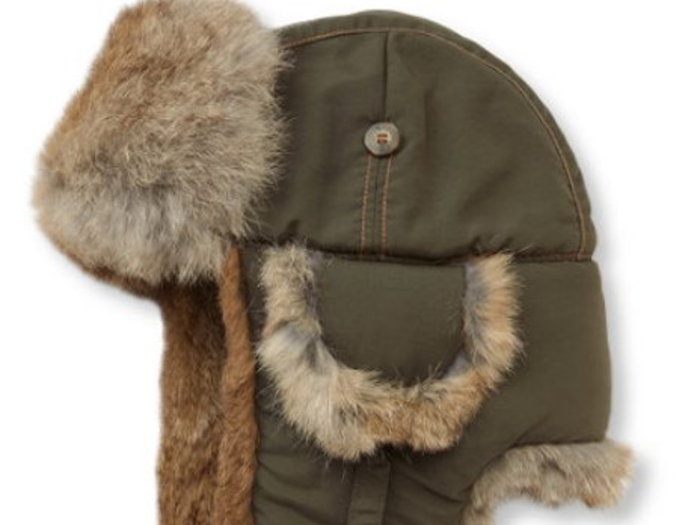 Keep warm just about anywhere with this bomber hat.