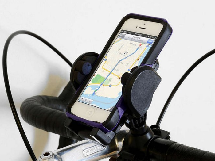 Stay on course with a mobile phone bike mount.