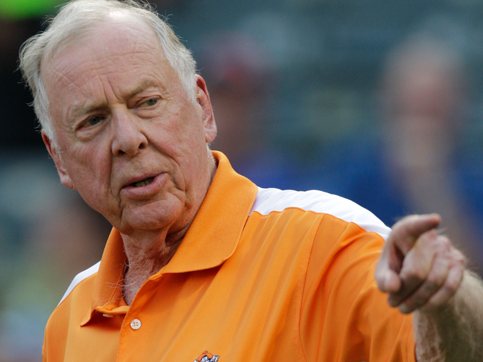 T. Boone Pickens delivered papers — and acquired paper routes.