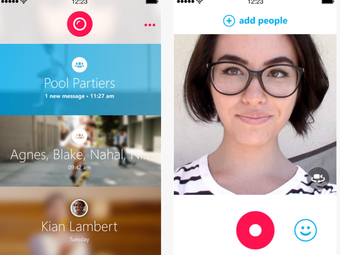 Skype Qik is sort of like Snapchat.