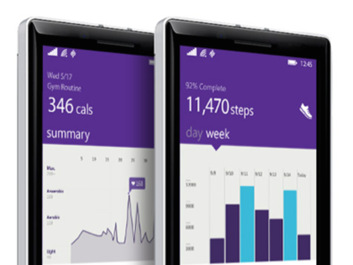 Microsoft Health helps track your fitness.