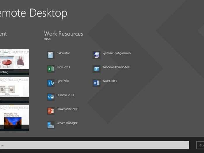 Remote Desktop lets you tap into another PC from far away.