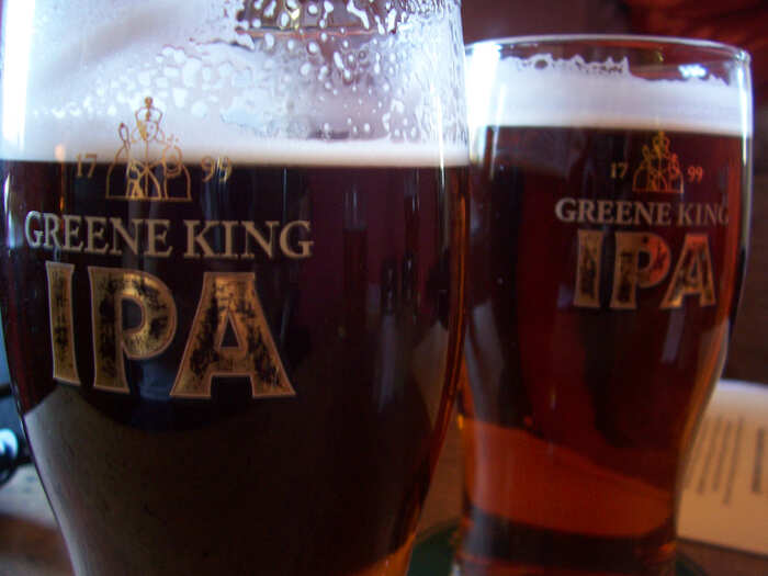 Greene is the surname of Benjamin Greene, one of the founders of Greene King brewery. The company uses the colour green as a powerful marketing tool. What