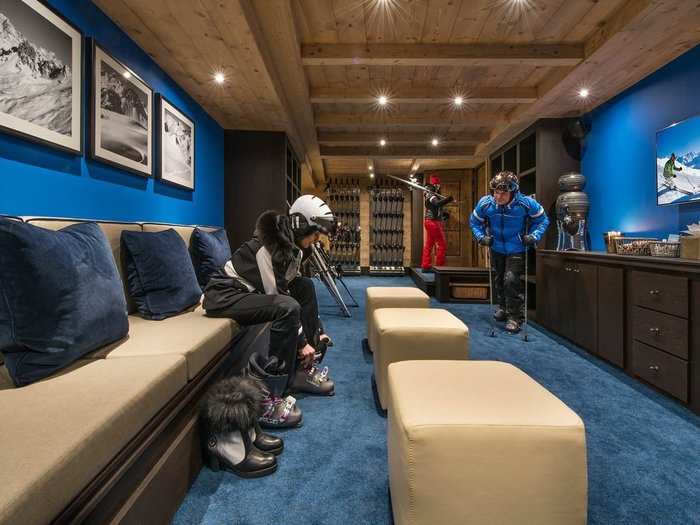 The chalet is ski-in/ski-out, making it easy for renters to hit the slopes.