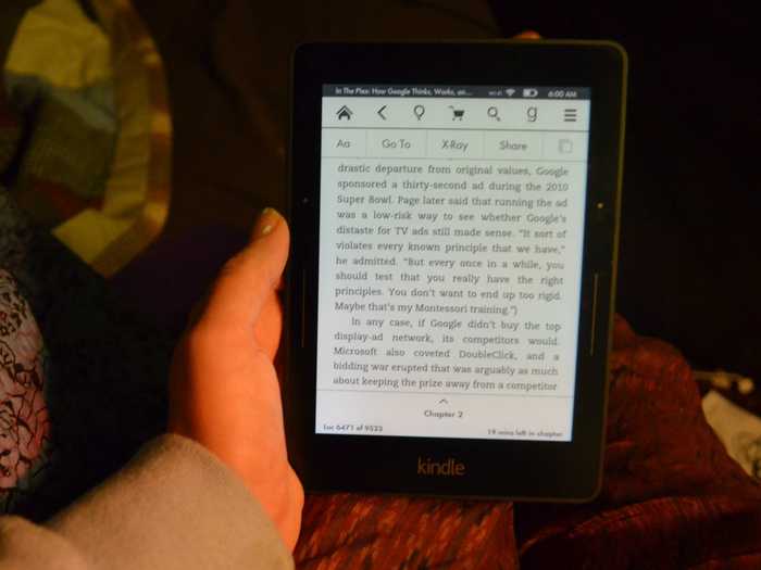 A Kindle e-Reader