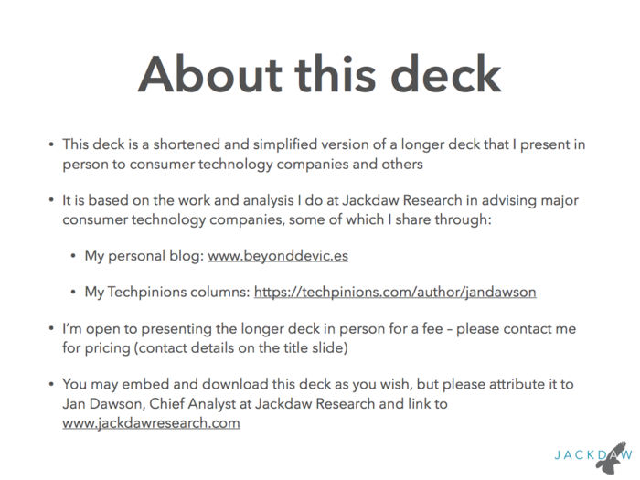 This is an abridged version of another deck Dawson has done in the past.