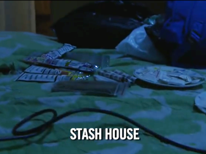 The Vice crew had to give up their phones to visit the stash house. The guy who drove them to the location was a hit man who had just gotten out of jail.