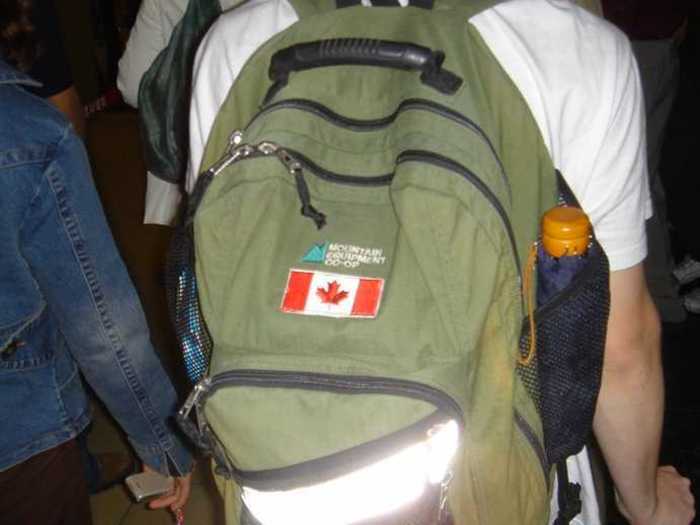 A bunch of test-takers got screwed out of a little cram study session during the two-hour break when hotel staff decided to throw all their backpacks in a massive pile.