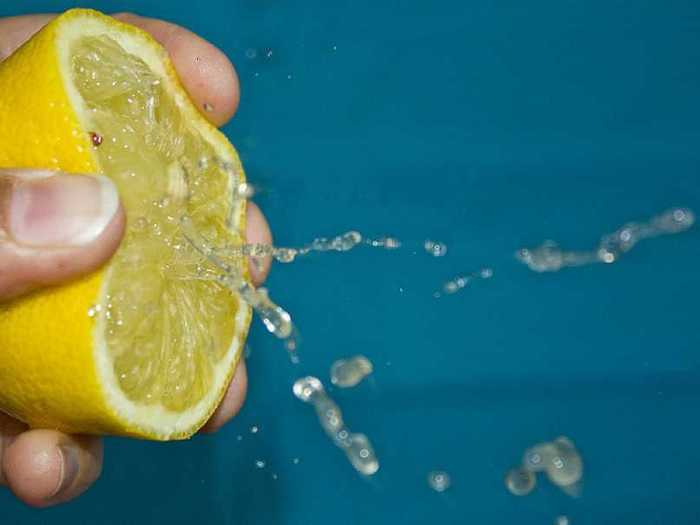 Another guy claimed that he squirted lemon in his eye and stumbled into the bathroom and used the soiled sink.