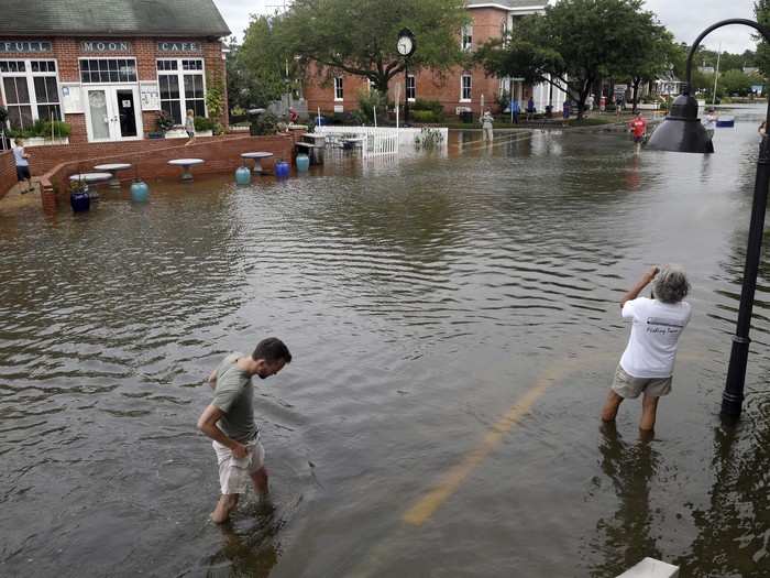 The Outer Banks have gotten a taste of the ocean