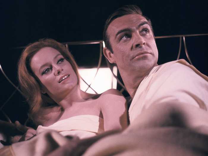 "Thunderball" (1965): Luciana Paluzzi played SPECTRE agent Fiona Volpe. She originally auditioned for the role of Domino.