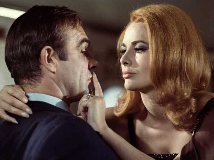 "You Only Live Twice" (1967): Karin Dor played SPECTRE assassin Helga Brandt who was fed to piranhas by Bond.