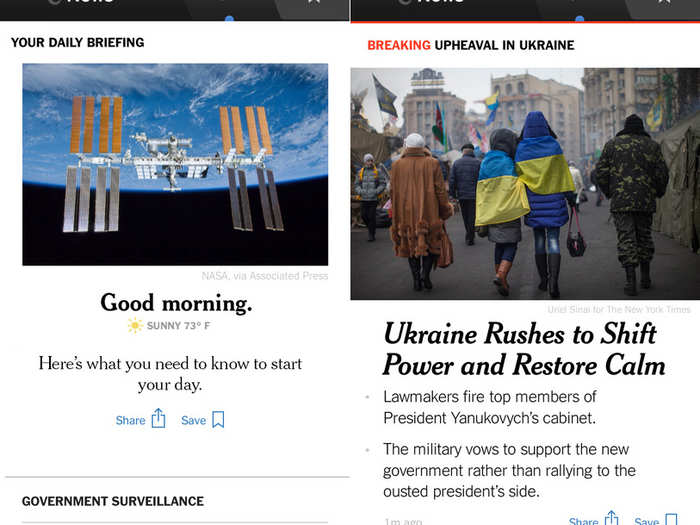 NYT Now is a great way to get your news on the run.