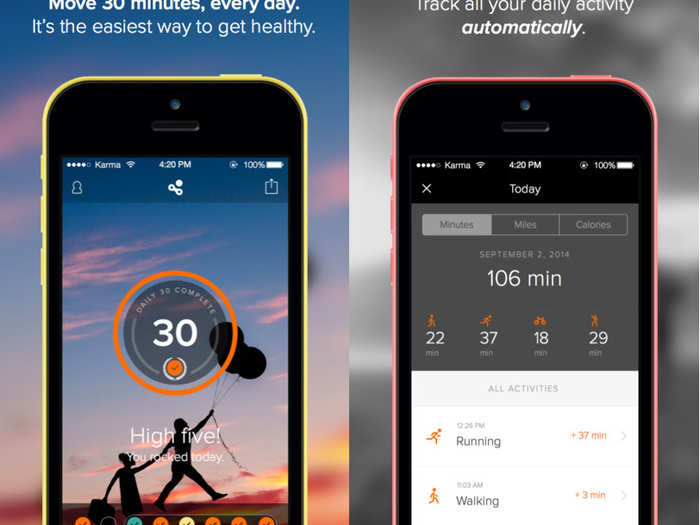 Human is an activity tracker that asks you to move at least 30 minutes a day.