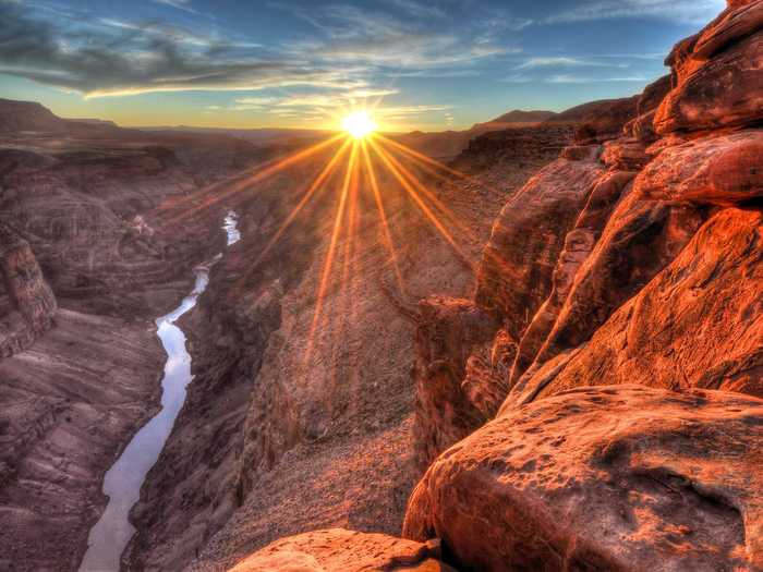 ARIZONA: Hike, kayak, raft, or horseback ride through the Grand Canyon, an epic 277-mile long canyon that