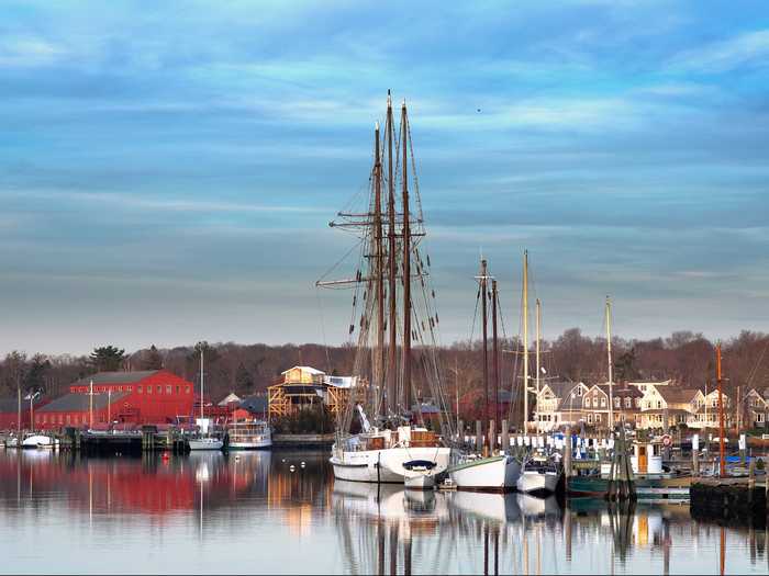 CONNECTICUT: Go back in time at Mystic Seaport, where visitors can tour the historic shipyard and recreated 19th-century fishing village.