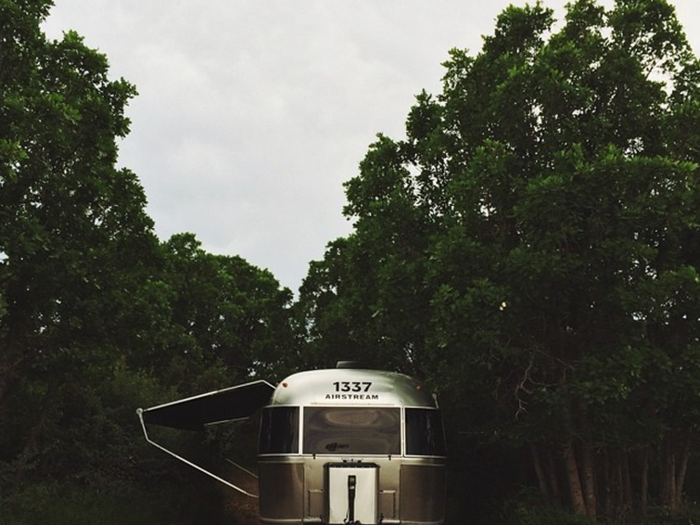 Their Airstream bus is truly their home.