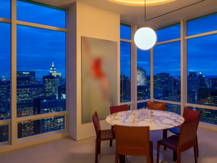 A dining nook.