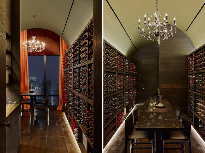 And to top it all off, the wine cellar can hold up to 2,000 bottles.