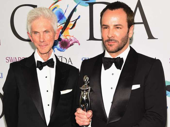 Richard Buckley (fashion journalist) and Tom Ford (fashion designer)