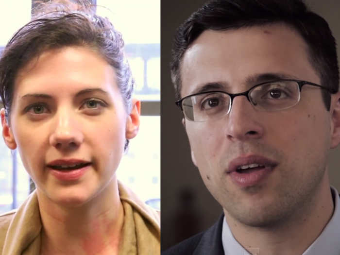 Annie Lowrey (New York Magazine reporter) and Ezra Klein (Vox.com editor-in-chief)